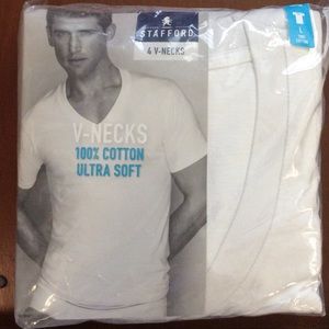 Stanford V neck men’s white shirts